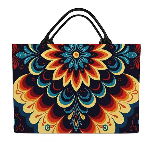 🌸 Sacred Harmony: The Origin in Motion · Bloom Cascade Tote
