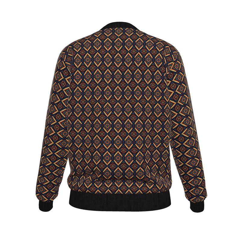 Origin in Motion — Women’s Reversible Silk Bomber Jacket - Sacred Harmony Collection | Double Spirit