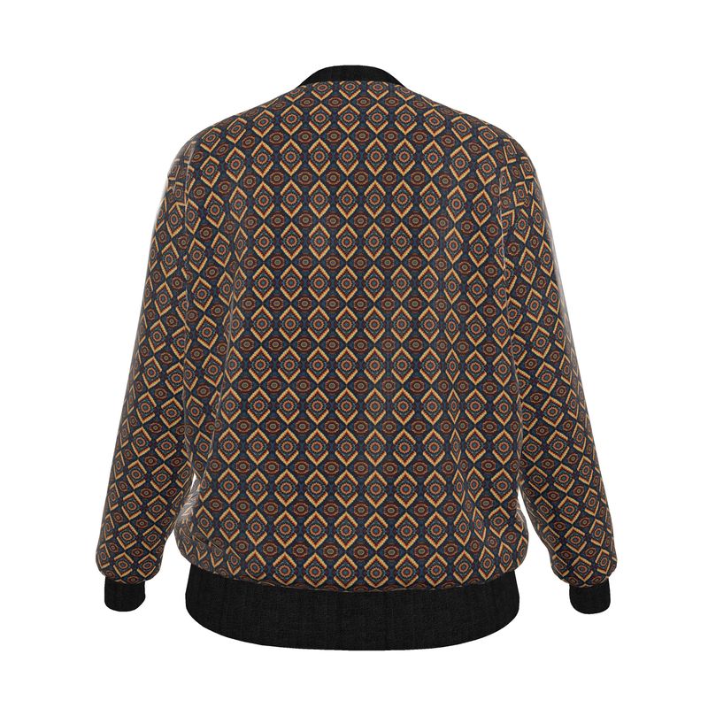 The Cosmos — Women’s Reversible Silk Bomber Jacket Sacred Harmony Collection | Double Spirit