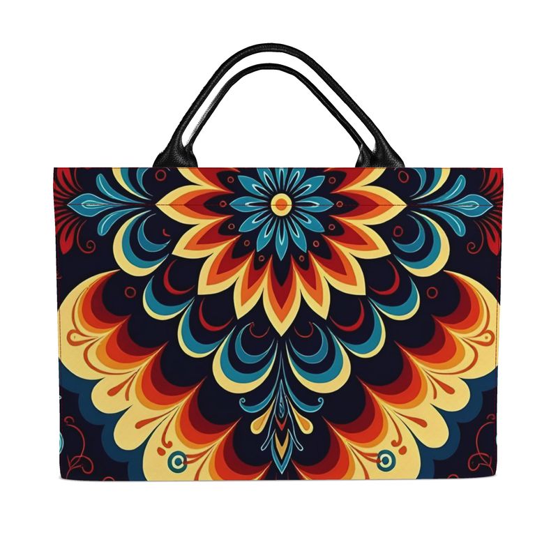 🌸 Sacred Harmony: The Origin in Motion · Bloom Cascade Tote