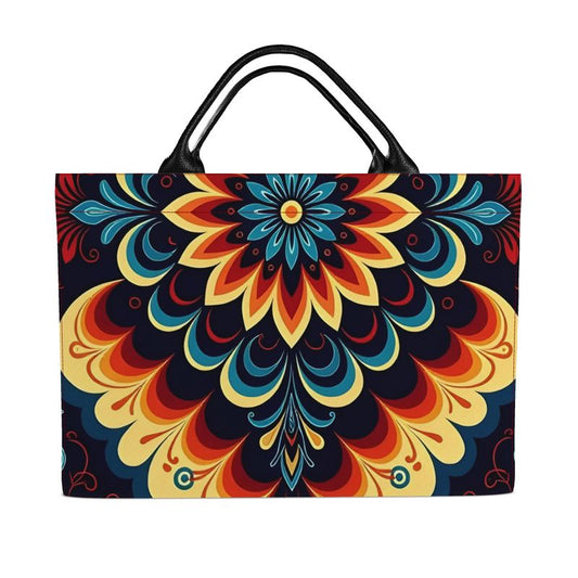 🌸 Sacred Harmony: The Origin in Motion · Bloom Cascade Tote