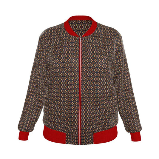 (Copy) 🌸 Sacred Harmony: Women’s Reversible Silk Bomber Jacket: