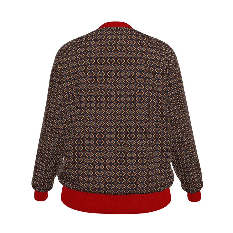(Copy) 🌸 Sacred Harmony: Women’s Reversible Silk Bomber Jacket: